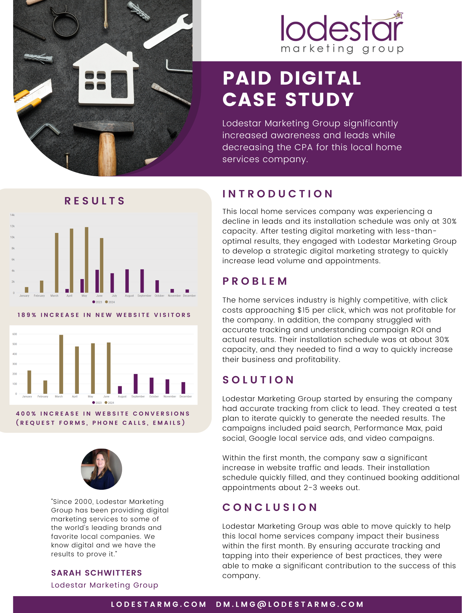 Paid Digital Case Study: Local Home Services Company Adds Leads & Lowers CPA - Lodestar Marketing Group